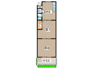 ヴィレッジ近藤【1階】の間取り