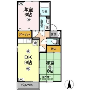 セジュールME きりた【1階】の間取り