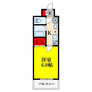 1Kの間取り画像