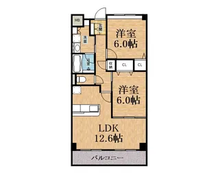 グローリオ【3階】の間取り