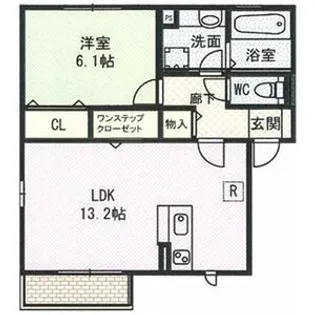 グランメゾン松ヶ丘 A棟【1階】の間取り