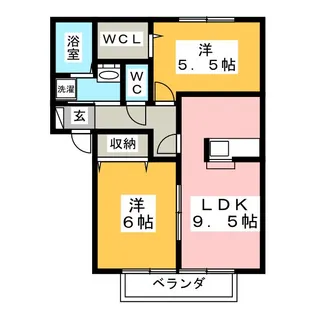 コートアフィニティ【2階】の間取り