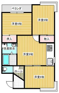 田間エクセルコートA棟【2階】の間取り