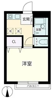 シェ・ブランII【1階】の間取り