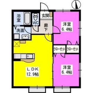 Flora Hara【1階】の間取り