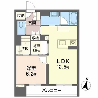 LUANA KAMISUGI【3階】の間取り