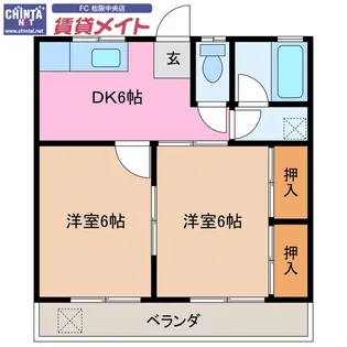 ハートランド垣鼻【2階】の間取り