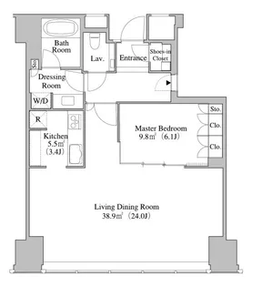 東京都新宿区西新宿6【マンション】の間取り
