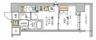 リビオメゾン芝浦【7階】の間取り