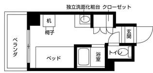 1Rの間取り画像