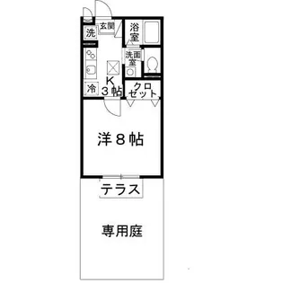 フフテンゲルハイツ【1階】の間取り