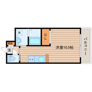 スクエア泉中央【5階】の間取り