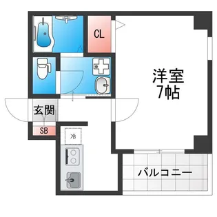 ルミエール杭全【2階】の間取り