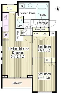 エル・セレーノ南麻布【3階】の間取り