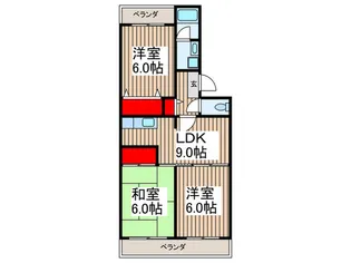 志陽ハイツ青木【4階】の間取り