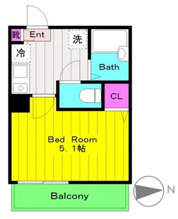メルディア京王稲田堤【3階】の間取り