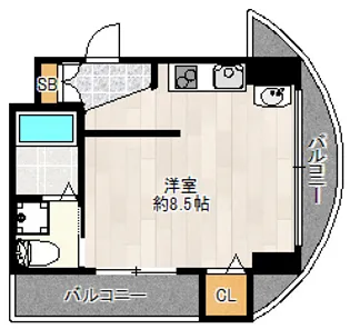 レクシア鶴ヶ丘【2階】の間取り