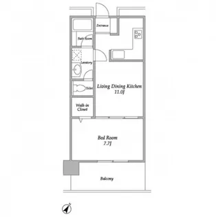 東京都中央区勝どき1【マンション】の間取り