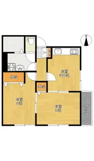 藤香ハイツII【1階】の間取り