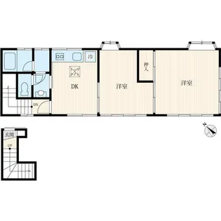 箱根町アパート【2階】の間取り