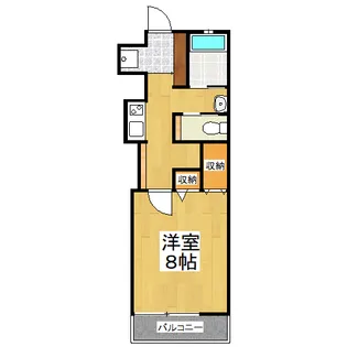 クレル西川原 S棟【1階】の間取り