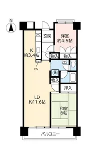 URポートアイランド【1階】の間取り