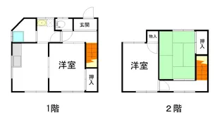 岡山県岡山市中区湊【一戸建】の間取り