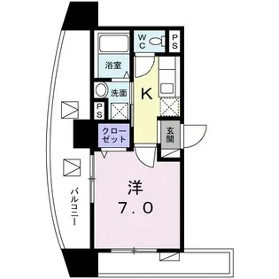 東京都台東区東浅草1【マンション】の間取り