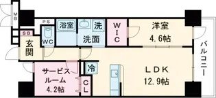 ウィステリア青砥【5階】の間取り