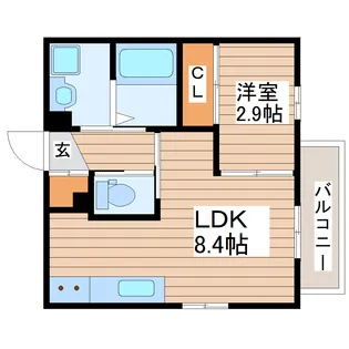 メゾン・フルール【1階】の間取り