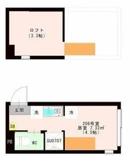 東京都杉並区和泉1【アパート】の間取り