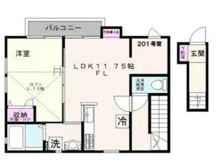プランドール【2階】の間取り