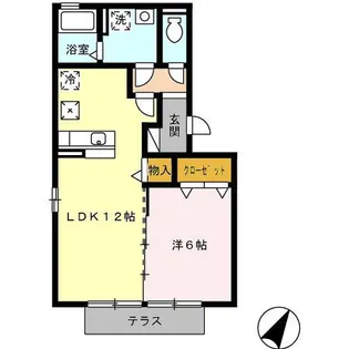 ヴァンクール B棟【1階】の間取り