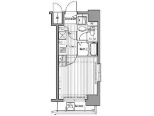 グランド・ガーラ五反田【12階】の間取り
