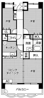 ビレッジハウス潮見タワー1号棟【12階】の間取り