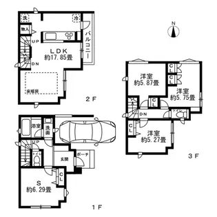 神奈川県横浜市南区弘明寺町字前田【一戸建】の間取り