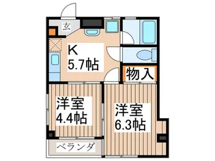 グランドコ-ポ【3階】の間取り