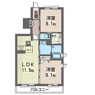 La Vierge【1階】の間取り