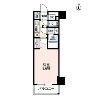 プレール・ドゥーク本所吾妻橋IV【2階】の間取り