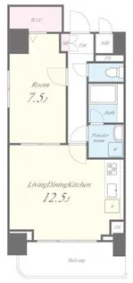 グラシーナ文京【8階】の間取り