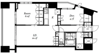 チェスターコート御茶ノ水【3階】の間取り