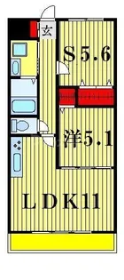 千葉県船橋市東中山2【マンション】の間取り