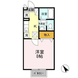 グレープハウス II【1階】の間取り