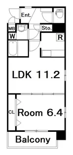 カーサ ビータス【3階】の間取り