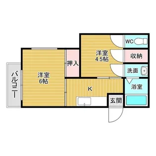 ヴィラ・セントラルイースト【2階】の間取り