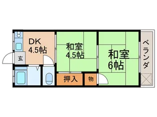 メゾン高田【1階】の間取り