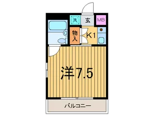 グローリア成城【1階】の間取り