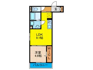 シャンテ東館【1階】の間取り