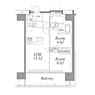 リニアゲートタワー名古屋【4階】の間取り