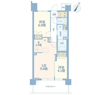 プロミライズ青葉台Dブロック【2階】の間取り